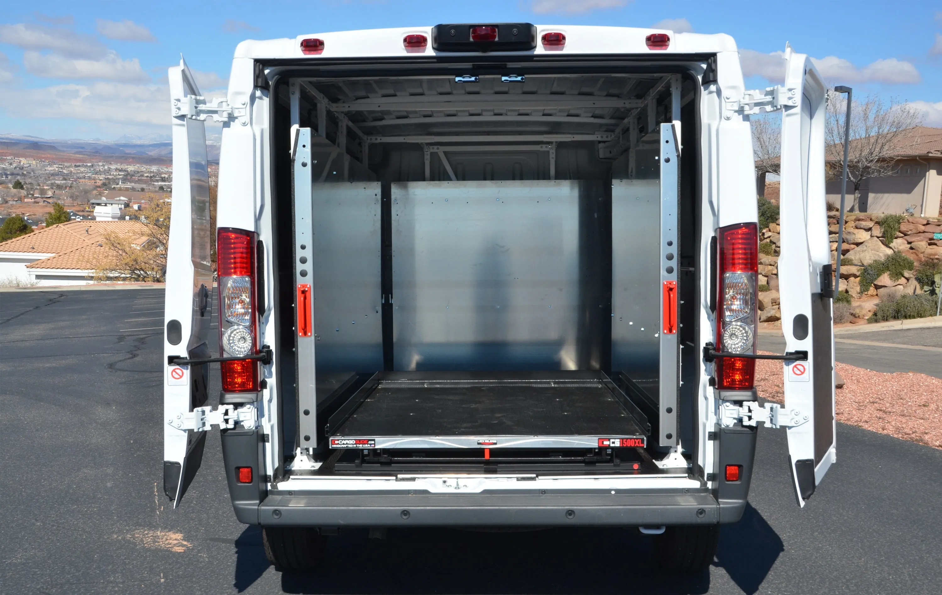 CargoGlide WSST512-29 Van Storage Sliding Platform Wall