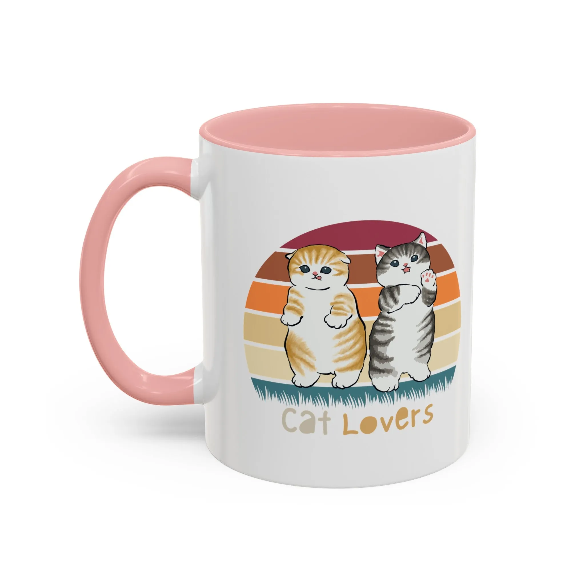 Cat Lovers Classic Ceramic Coffee Mug, 11oz Multi Colors for Cat Lovers