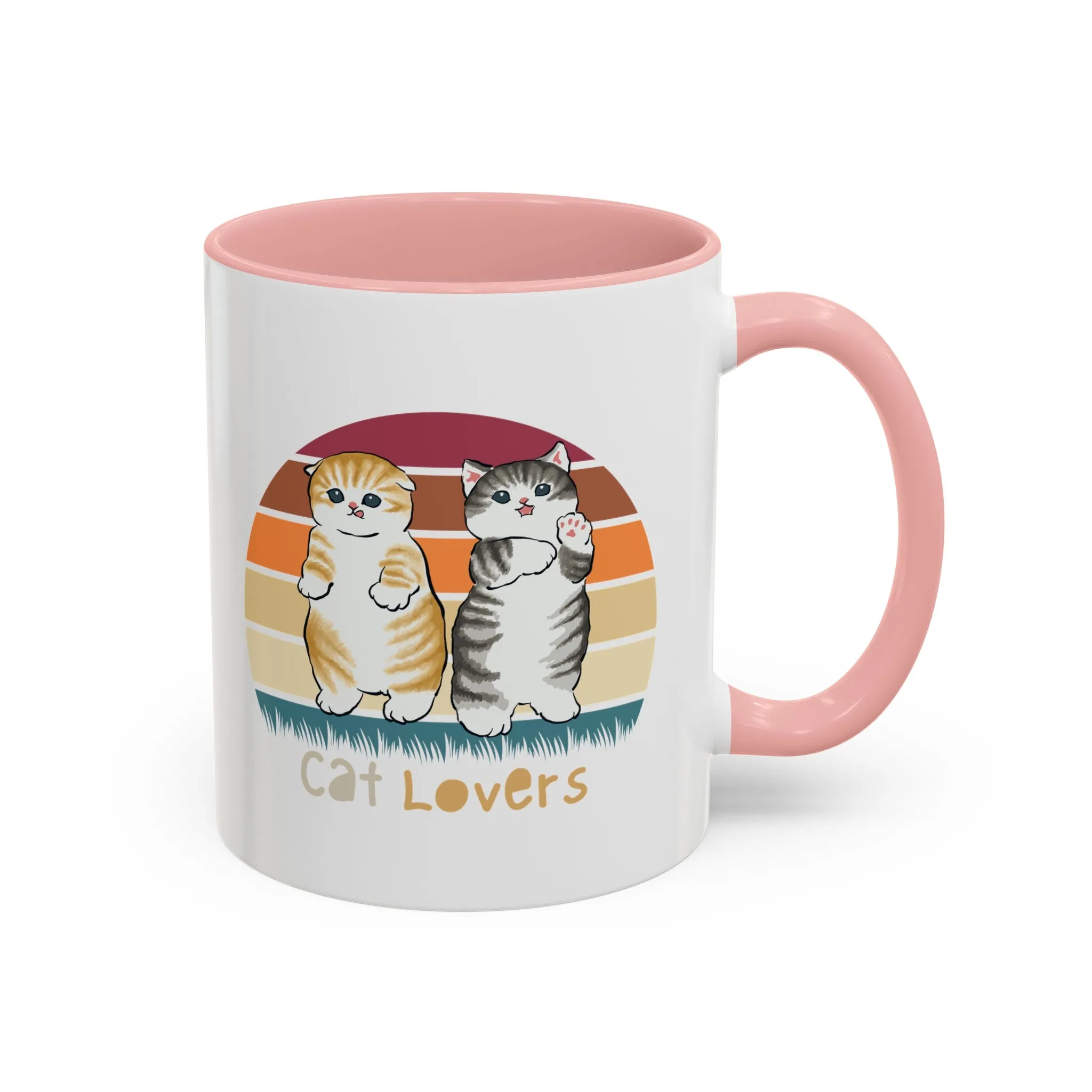 Cat Lovers Classic Ceramic Coffee Mug, 11oz Multi Colors for Cat Lovers