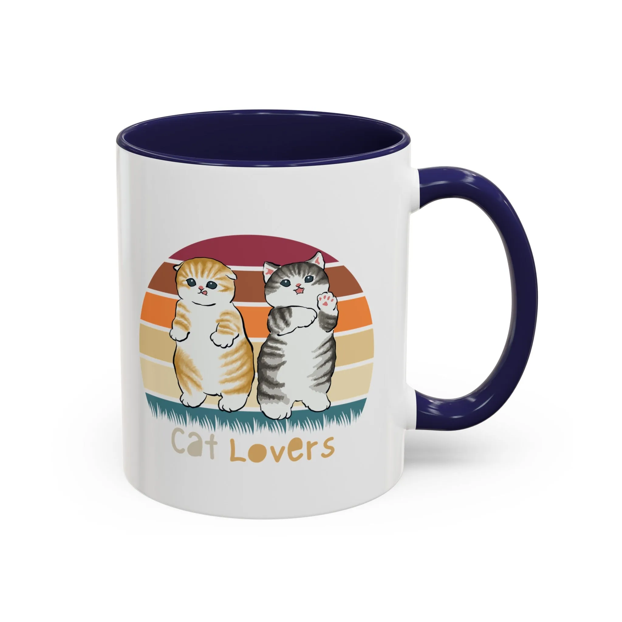 Cat Lovers Classic Ceramic Coffee Mug, 11oz Multi Colors for Cat Lovers