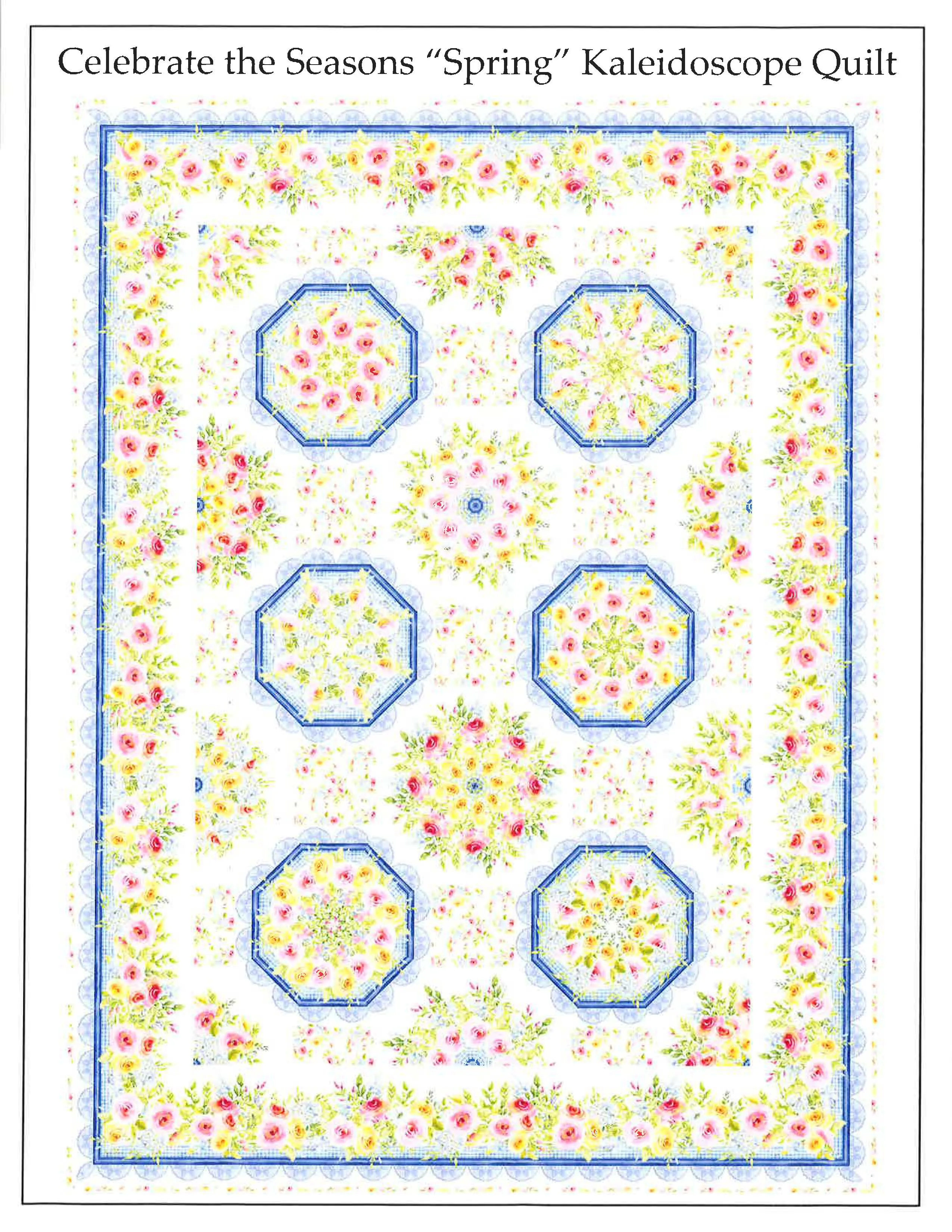 Celebrate the Seasons: Spring Kaleidoscope Quilt Kit