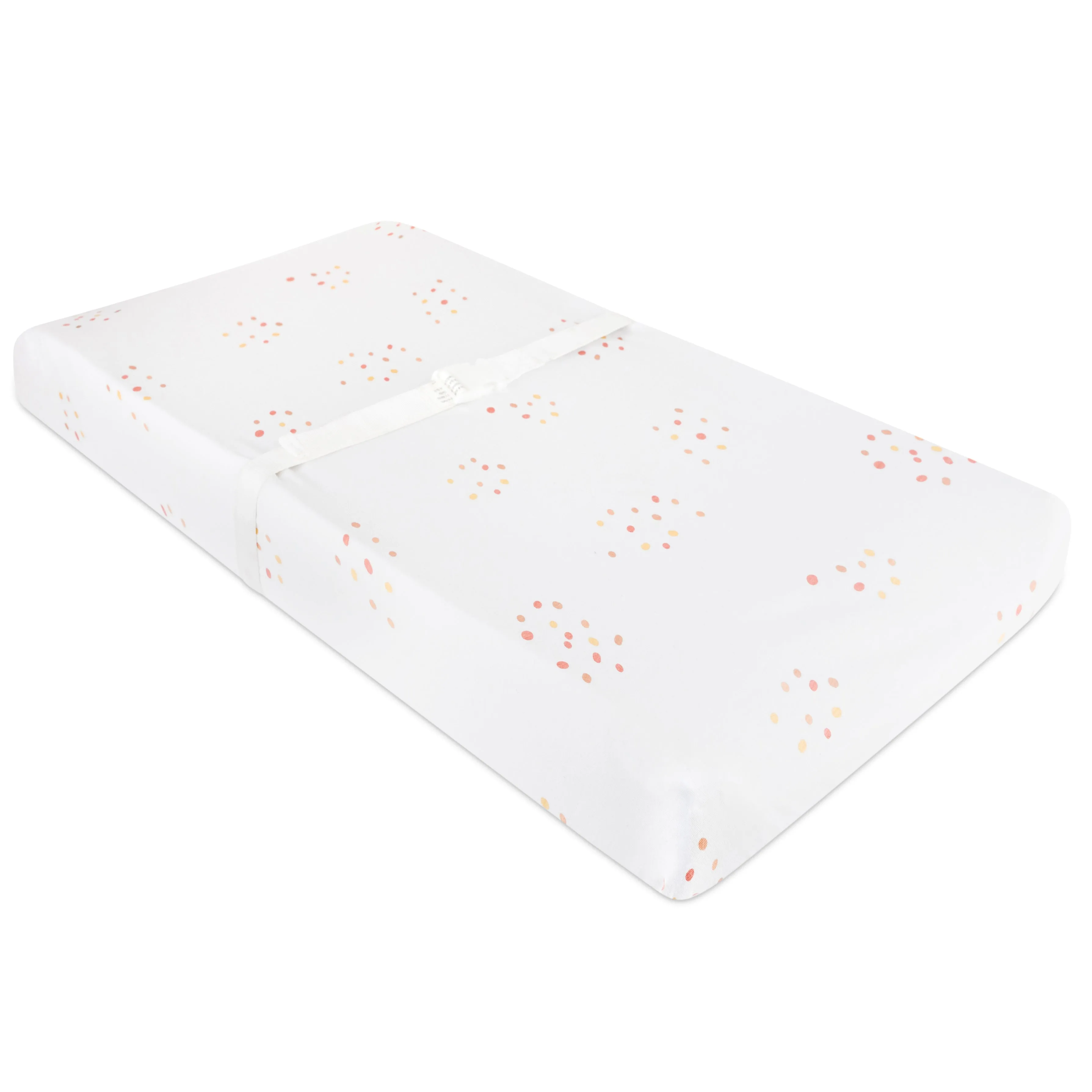 Changing Pad Cover | Cradle Sheet - Dusty Pink Raindrops