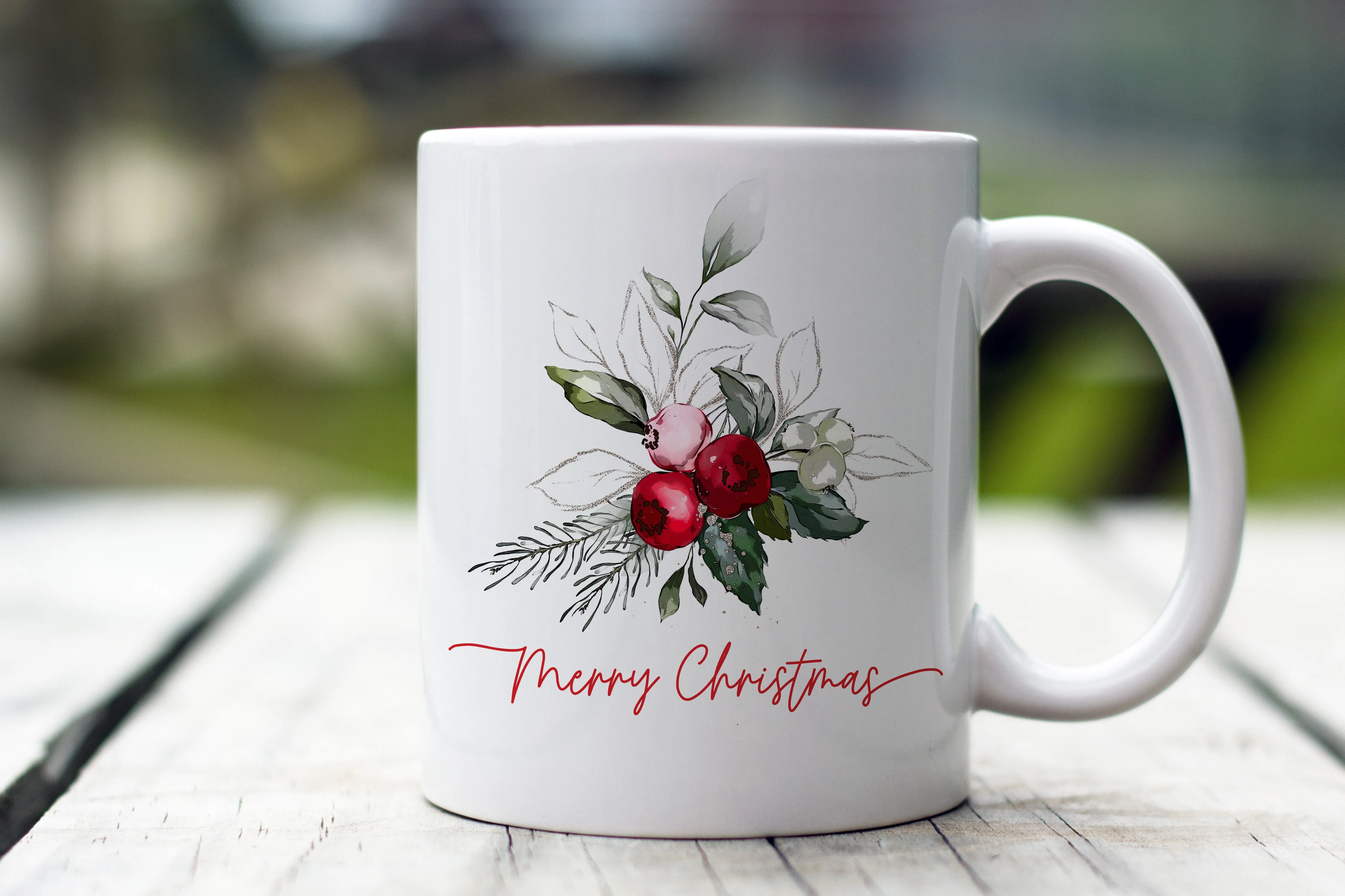 Christmas Berries Coffee Mug