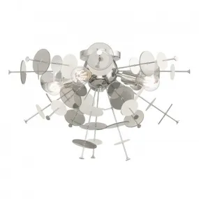 CIRCULO 4 LIGHT CEILING MOUNT, POLISHED CHROME