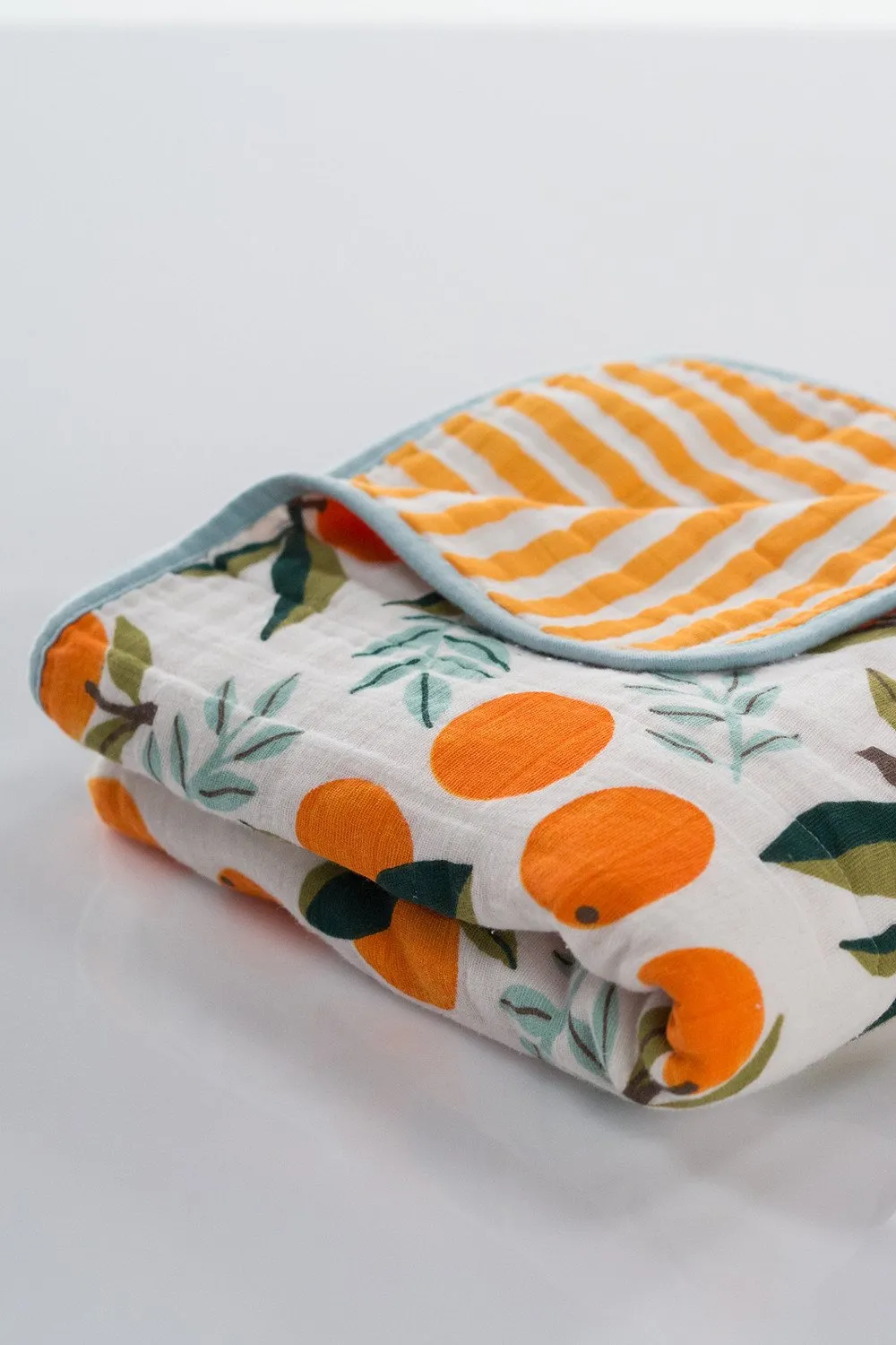 Clementine Kids - Reversible Muslin Blanket Quilt - Clementine