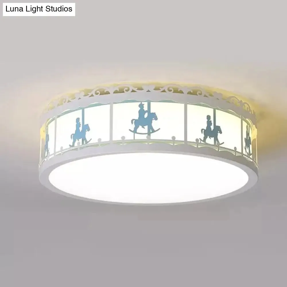 Colorful Round Ceiling Light for Kindergarten with Acrylic Flush Mount