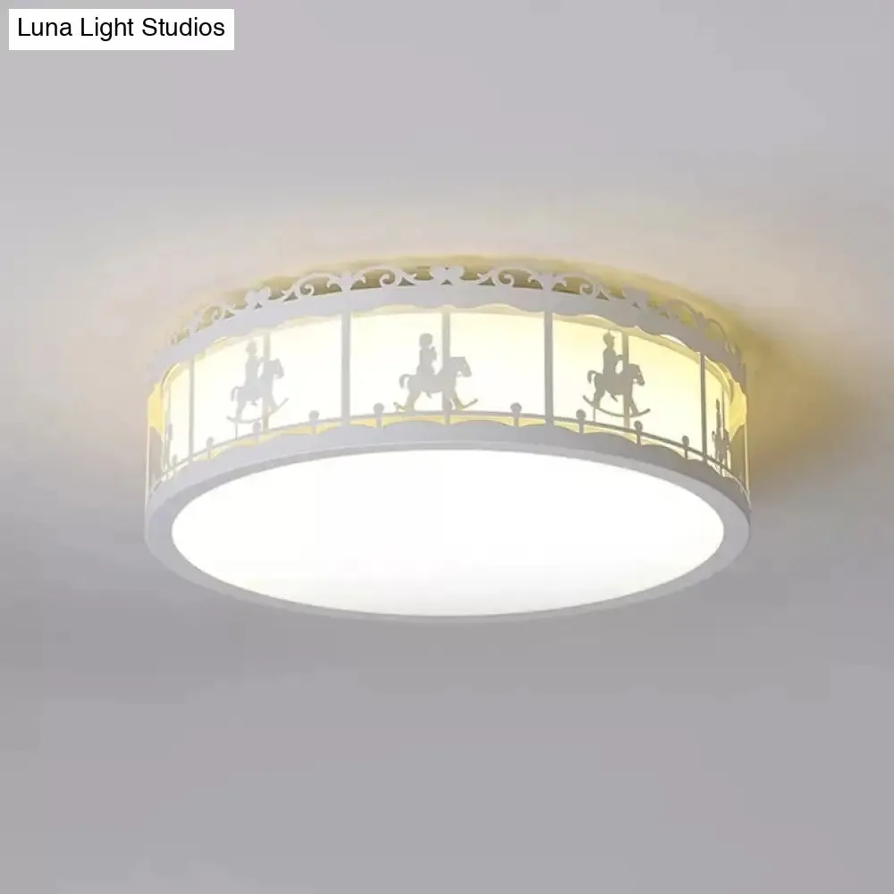 Colorful Round Ceiling Light for Kindergarten with Acrylic Flush Mount