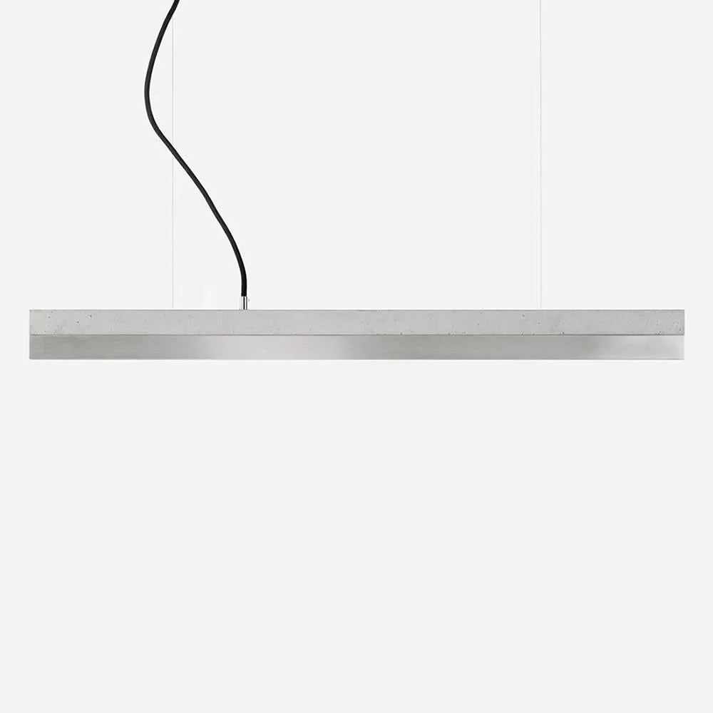 Concrete linear pendant