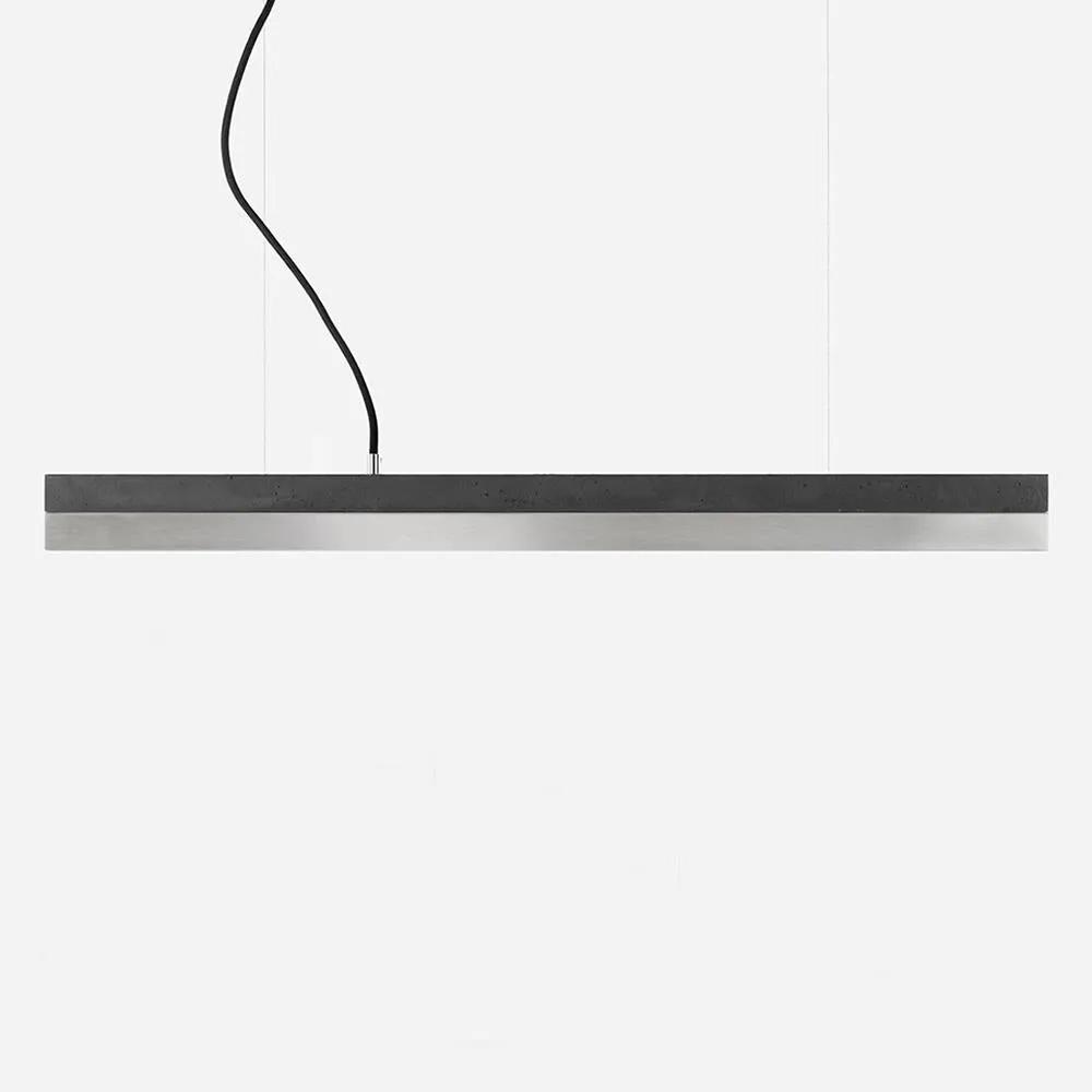 Concrete linear pendant