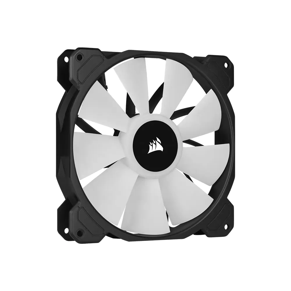 CORSAIR SP140 Elite iCUE RGB 2pcs 140mm Desktop System Unit PWM Cooling Fan Dual Pack with Included Lightning Node Core, 1200 RPM Fan Speed and Hydraulic Motor for PC Computer (Black) | CO-9050111-WW