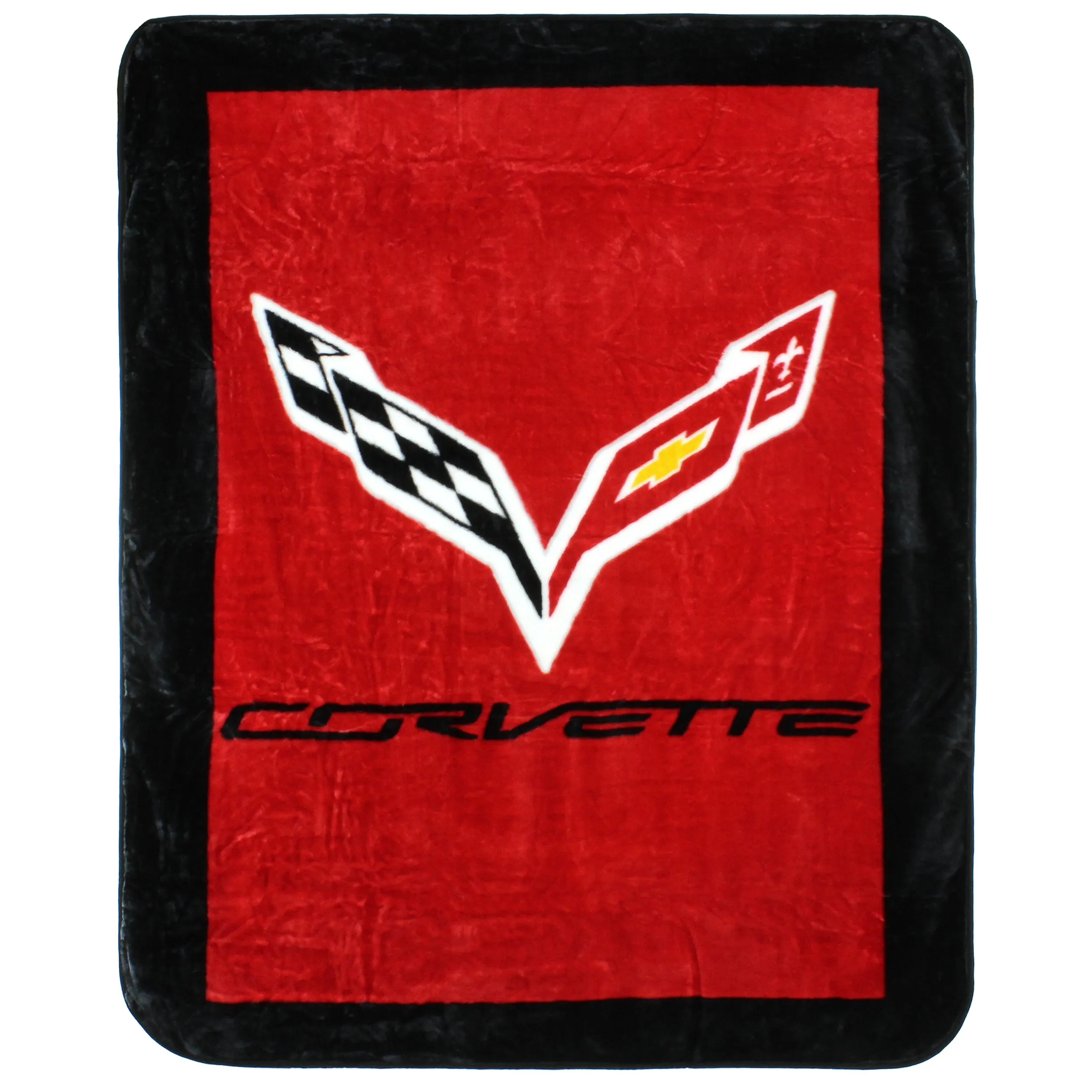 Corvette Plush Throw Blanket, Bedspread, 86" x 63"