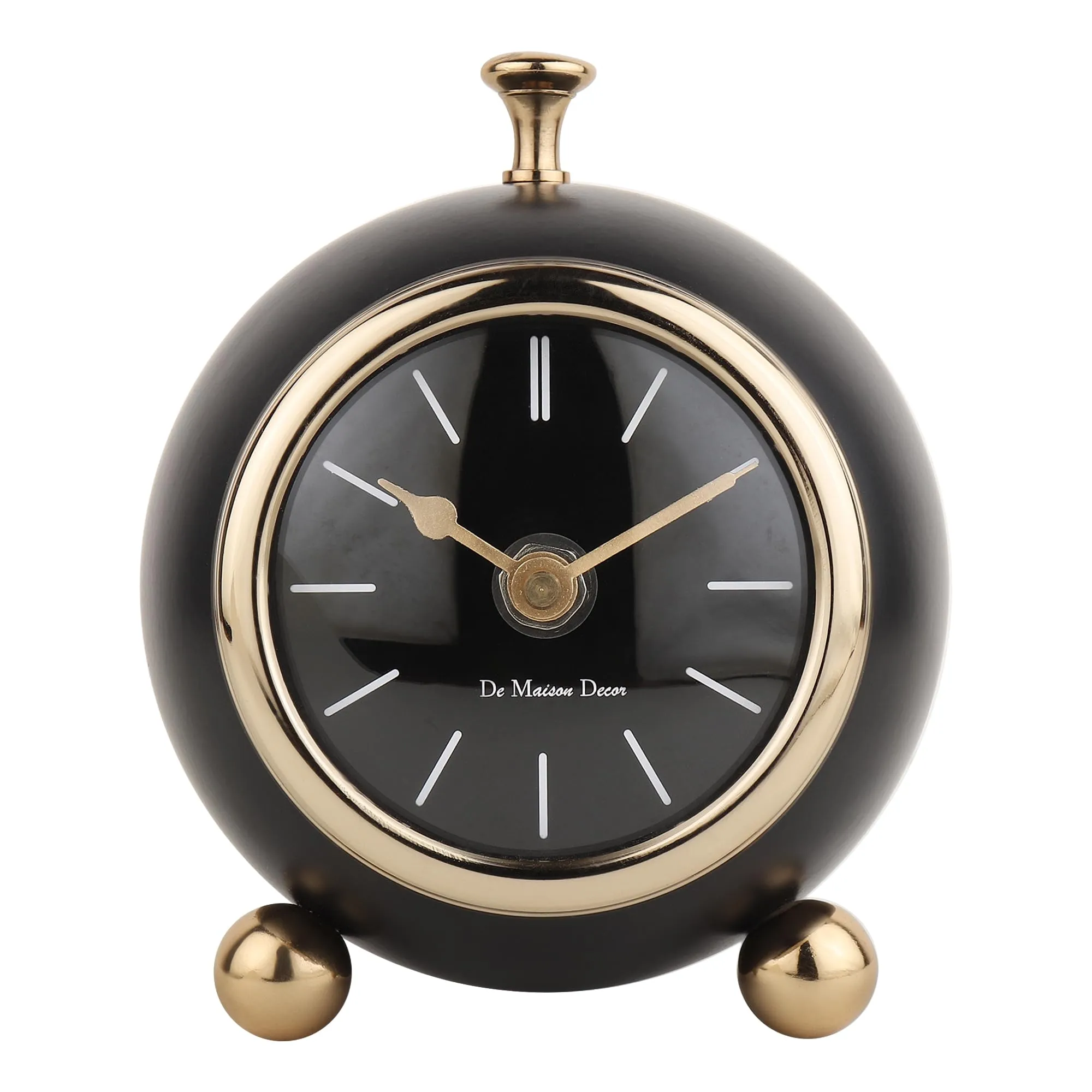 Decor de Maison Sphere Timekeeper Black Finish for Table Decor Home Decor livingroom Bedroom