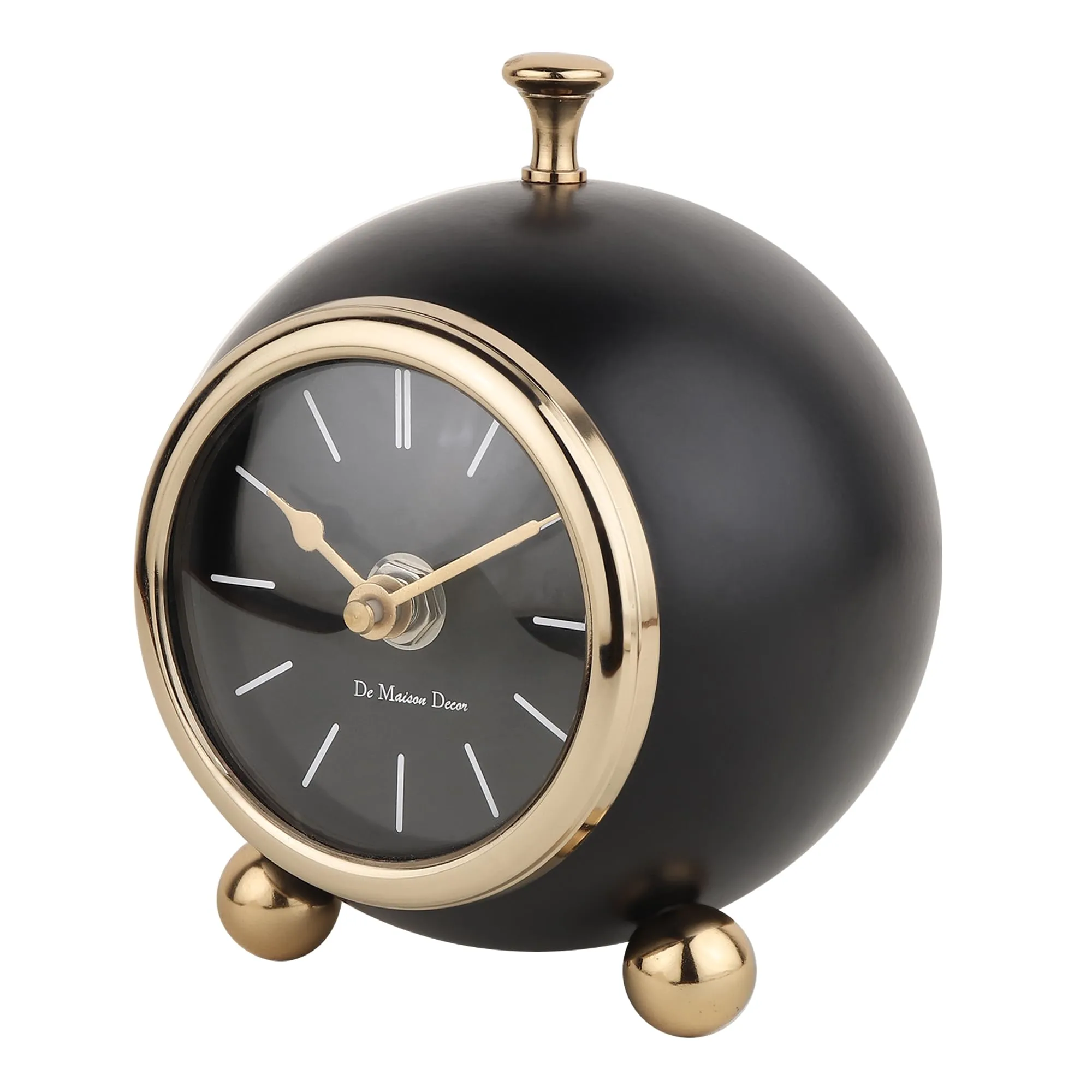 Decor de Maison Sphere Timekeeper Black Finish for Table Decor Home Decor livingroom Bedroom