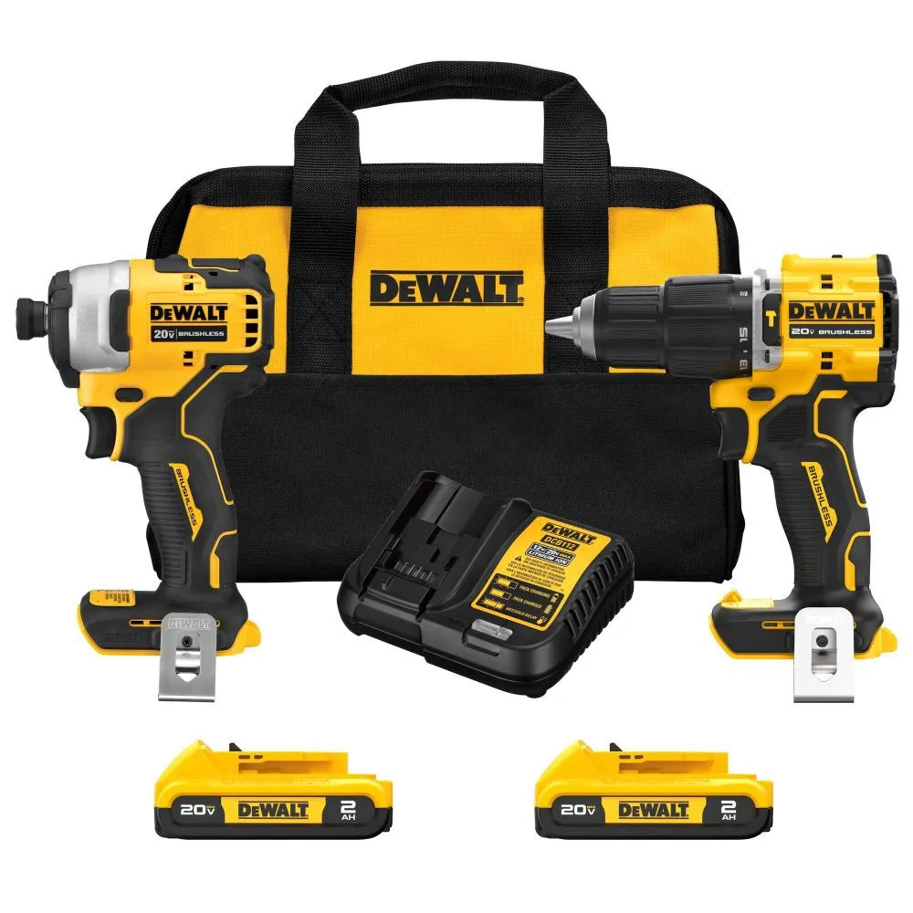 DeWalt DCK226D2 Atomic 20V MAX Cordless Brushless 2 Tool Combo Kit