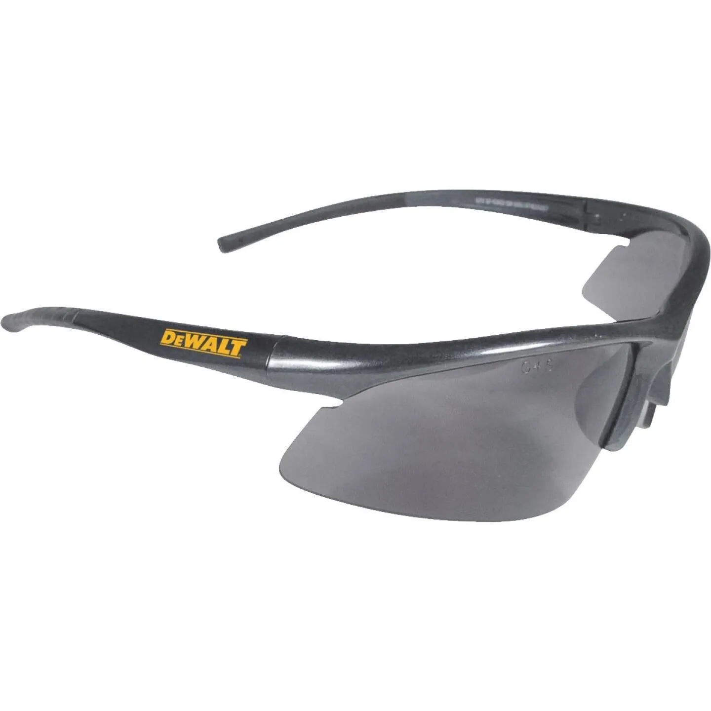 DeWalt Radius Black/Yellow Frame Safety Glasses with Smoke Lenses