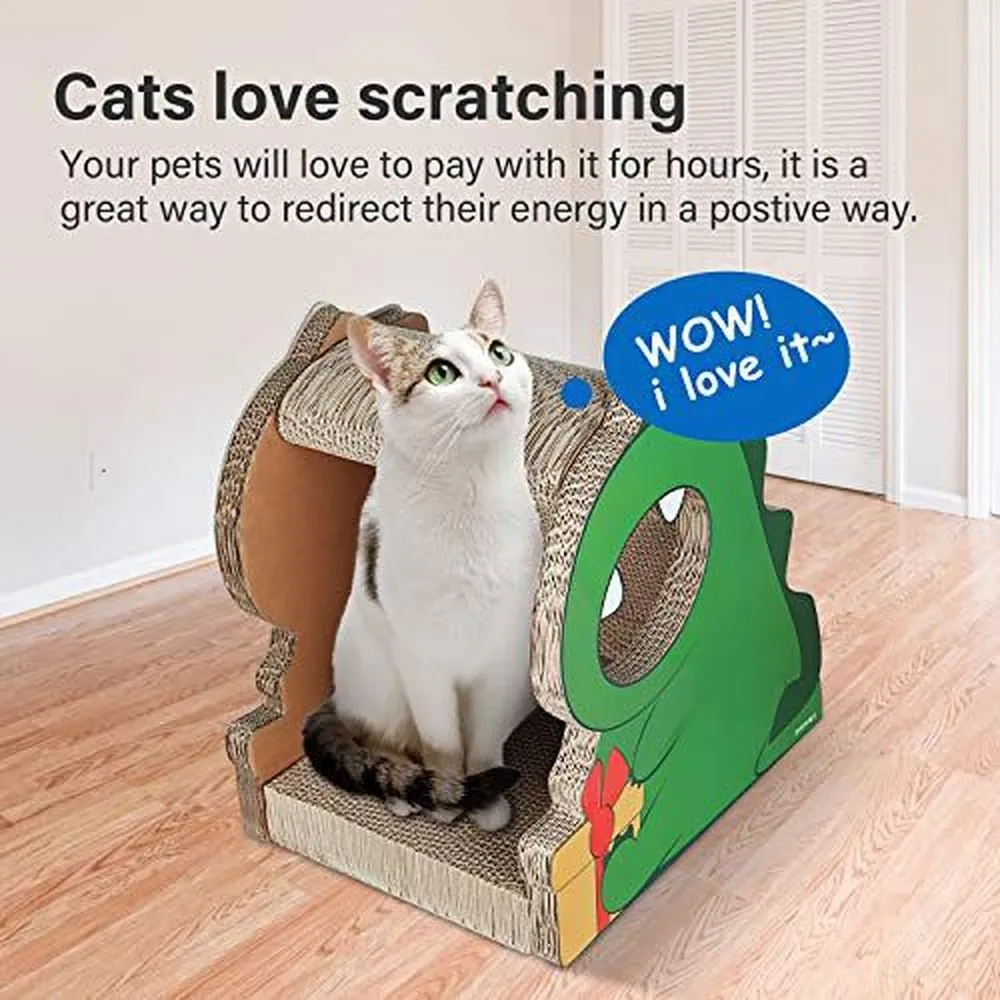 Dinosaur Shape Cat Scratching House Bed Furniture Protector