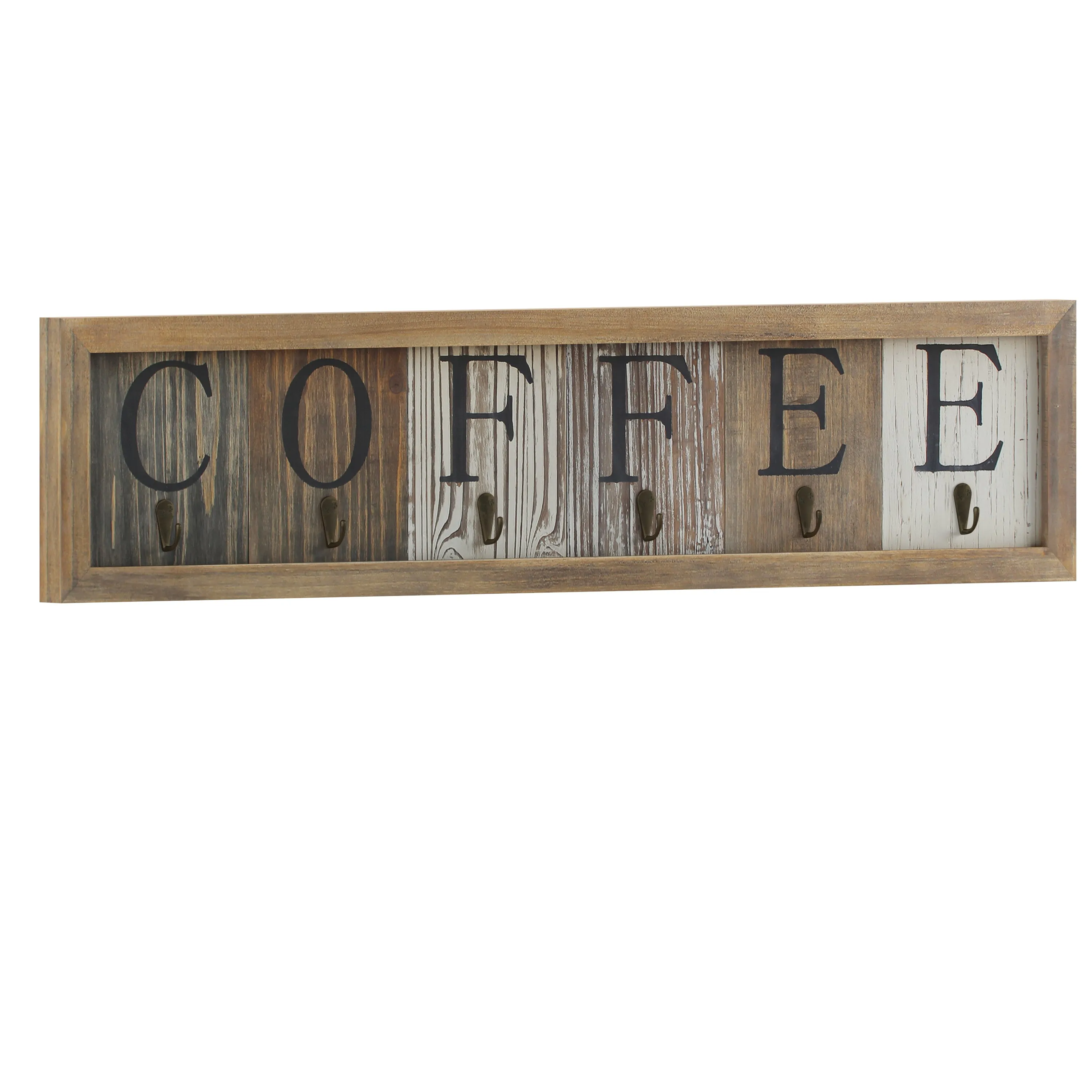 Distressed Coffee Cup Rack HFKHD-GDI-CRE8-642315-GG