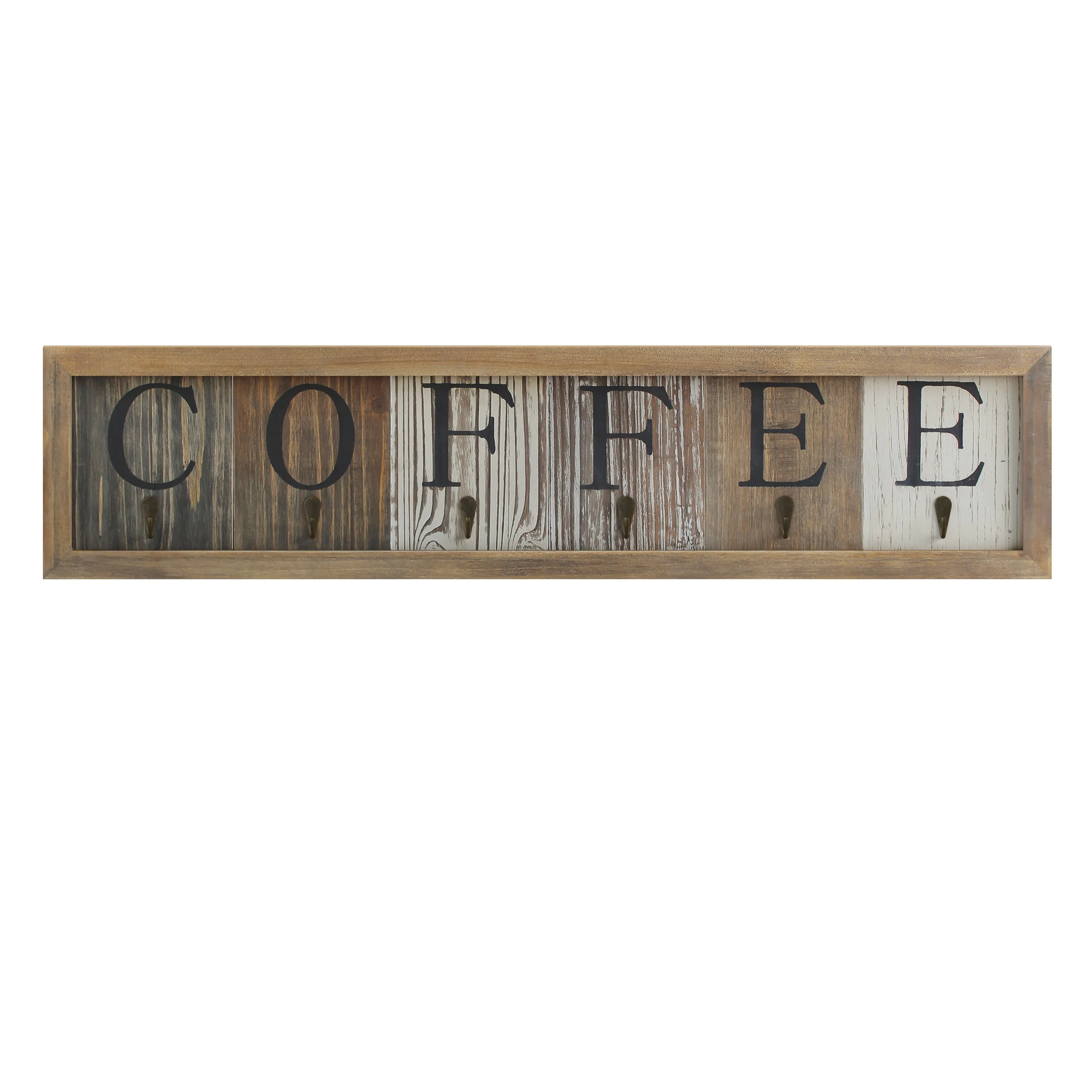 Distressed Coffee Cup Rack HFKHD-GDI-CRE8-642315-GG