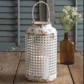 Distressed White Lantern