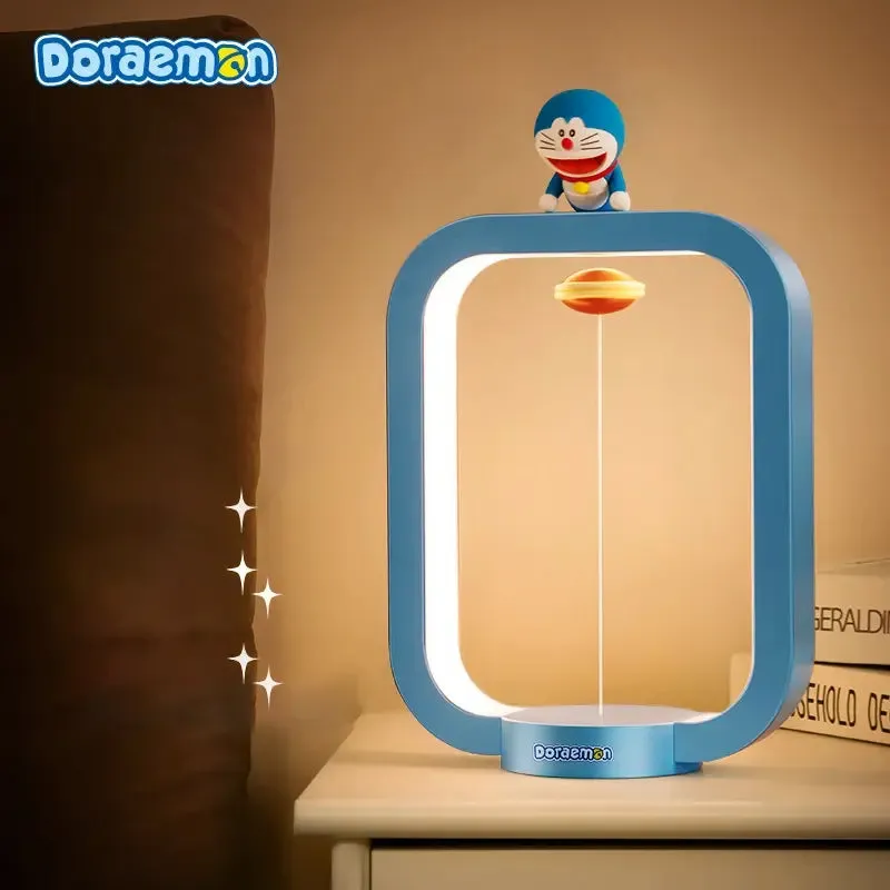 Doraemon Magnetic Suspension Desk Lamp Night Light Bright Adjustable-Doraemon Lamp