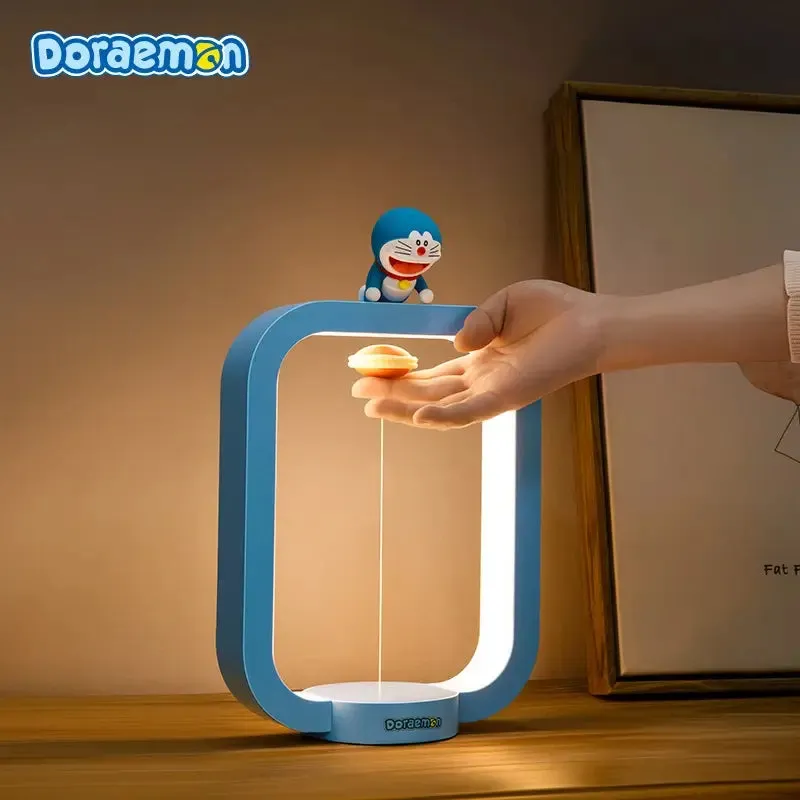 Doraemon Magnetic Suspension Desk Lamp Night Light Bright Adjustable-Doraemon Lamp