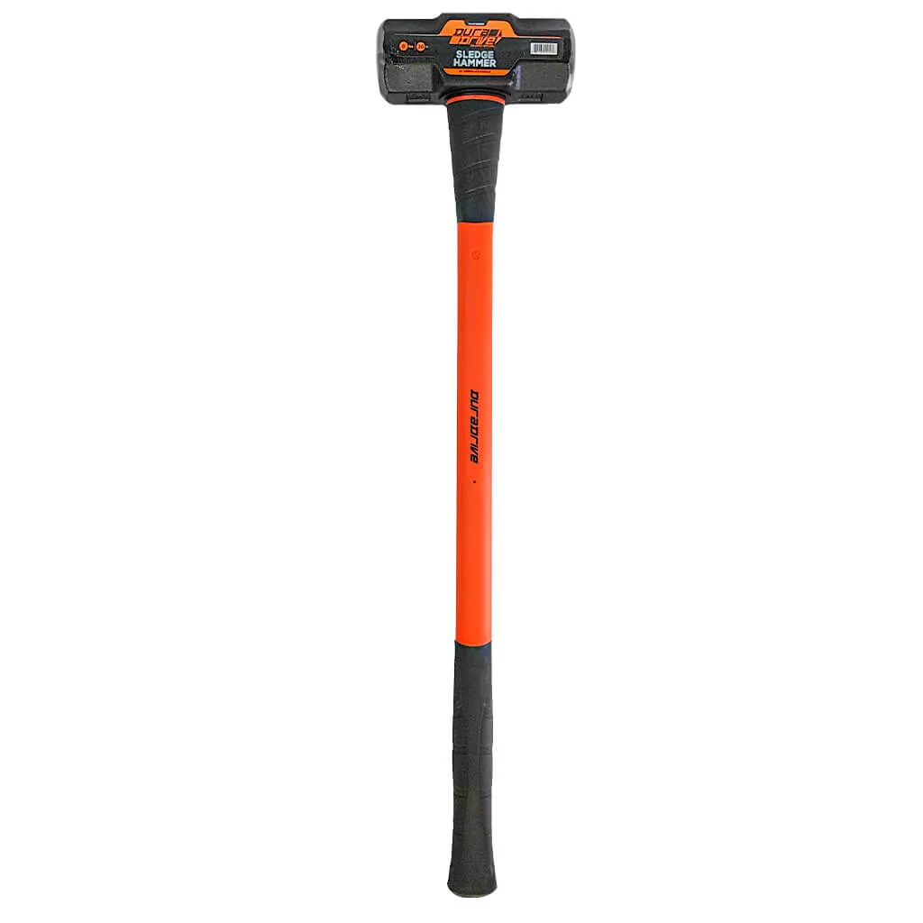 DuraDrive 12 lb Fiberglass Sledge Hammer with Fiberglass Handle