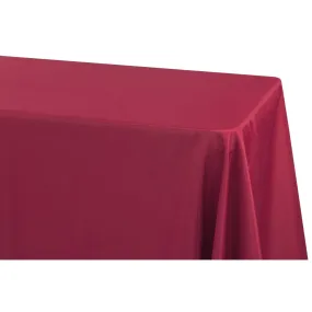 Economy Polyester Tablecloth 90"x132" Oblong Rectangular - Apple Red