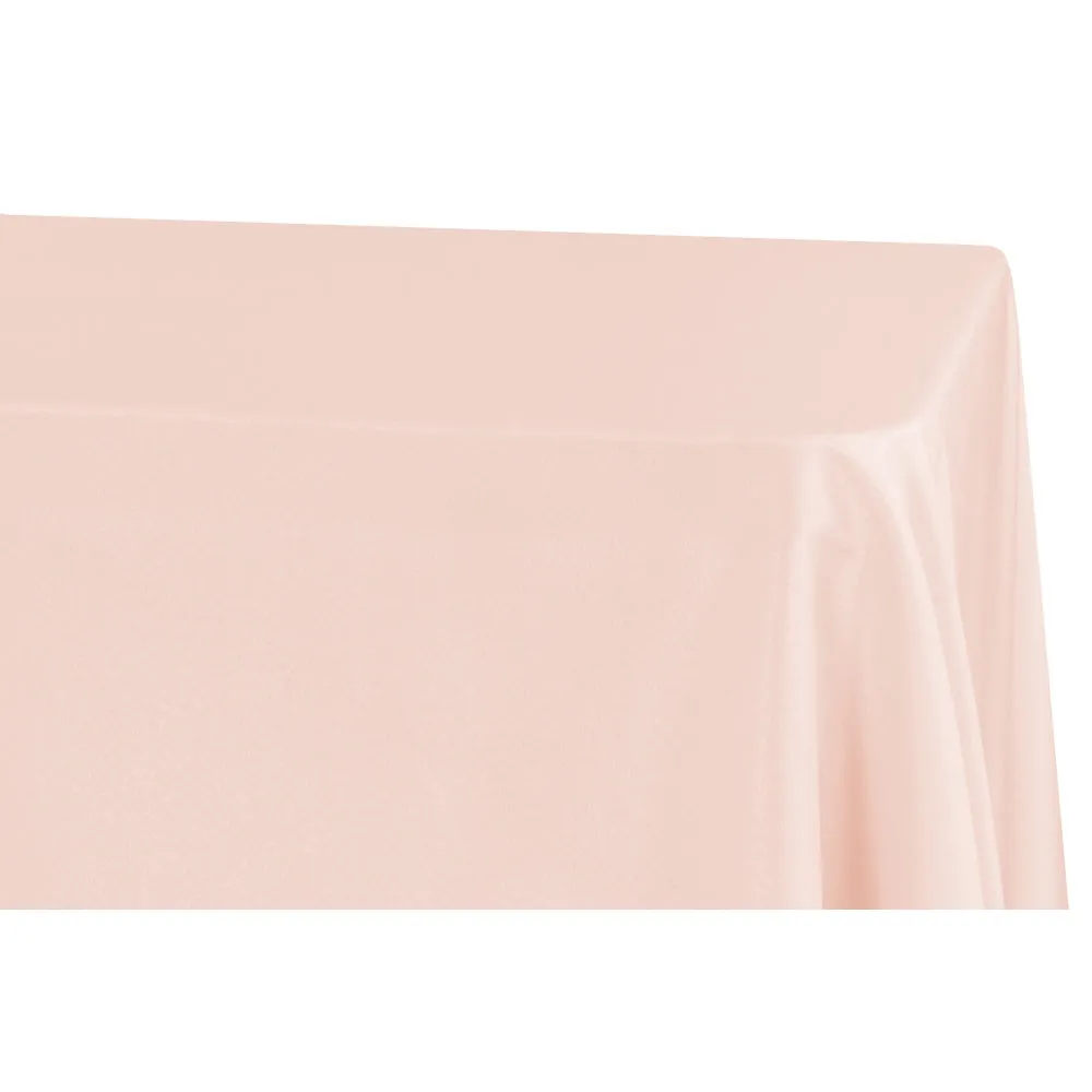 Economy Polyester Tablecloth 90"x132" Oblong Rectangular - Blush