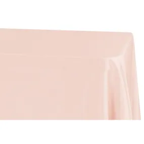 Economy Polyester Tablecloth 90"x132" Oblong Rectangular - Blush