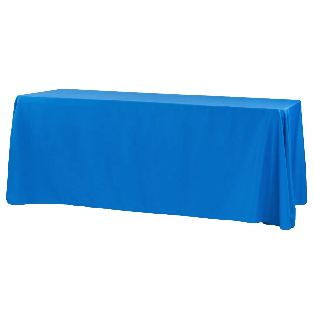 Economy Polyester Tablecloth 90"x132" Oblong Rectangular - Royal Blue