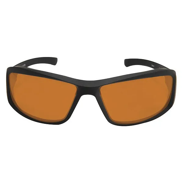 Edge Eyewear Brazeau TXB235 Polarized, Traditional Copper Polycarbonate Lens, Scratch-Resistant  Safety Glasses