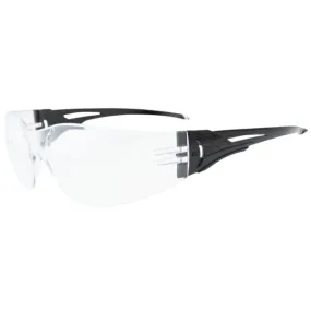 EDGE EYEWEAR CV111  -  Viso - Black Frame / Clear Lens Safety Glasses