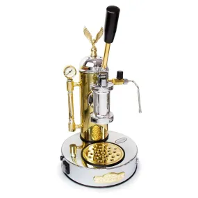 Elektra Micro Casa Leva Espresso Machine 230V Chrome/Brass - S1CO