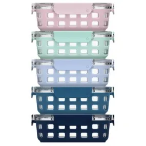 Ello 10pc Meal Prep Food Storage Container Set Pastels