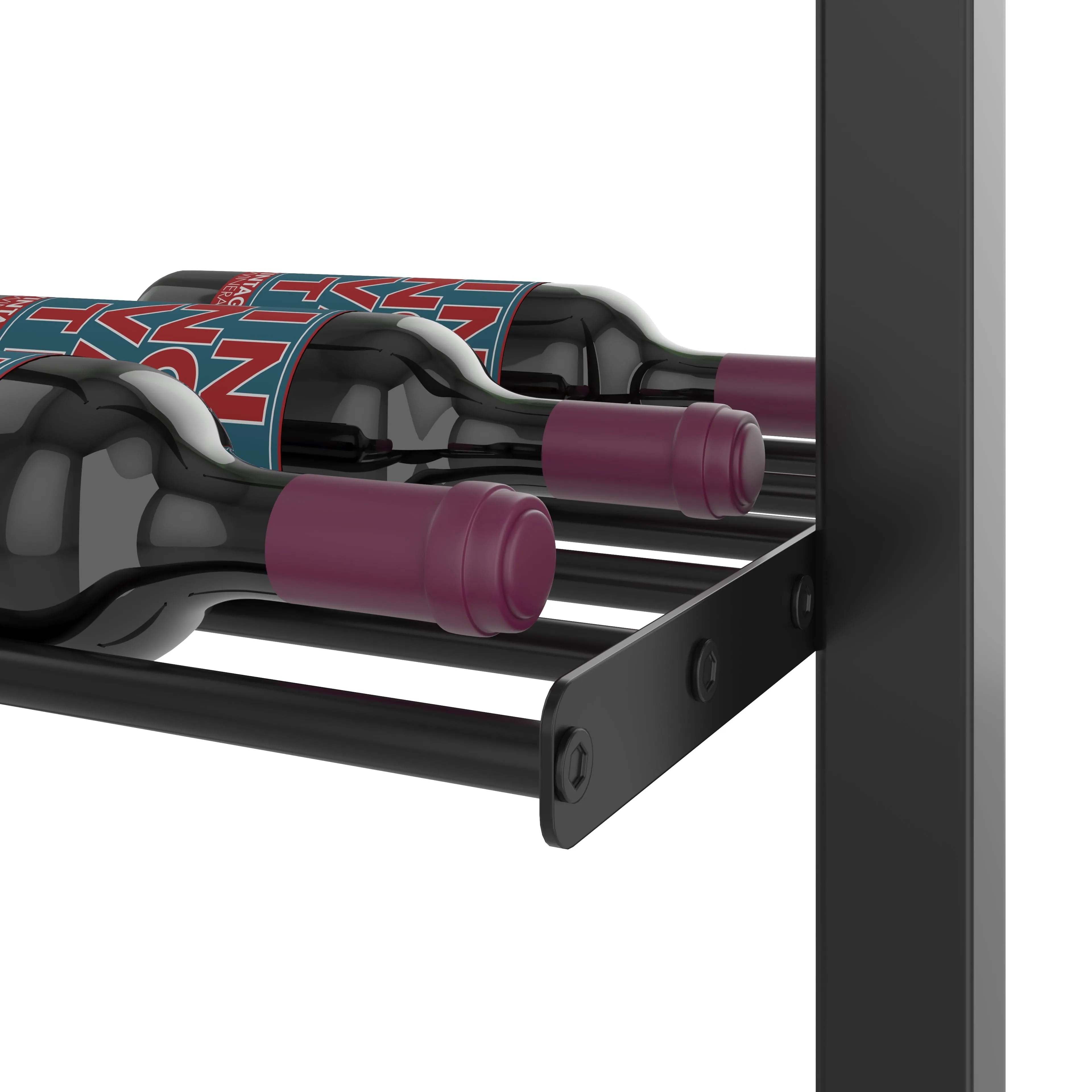 Evolution Low Profile Ultra Slim Floor-to-Ceiling Wine Rack 10 2C (36-108 Bottles)