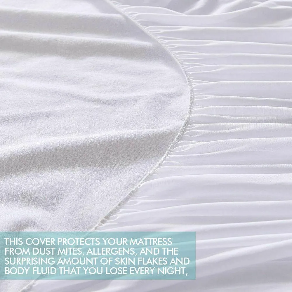 Fitted Waterproof Bed Mattress Protectors Covers Super King