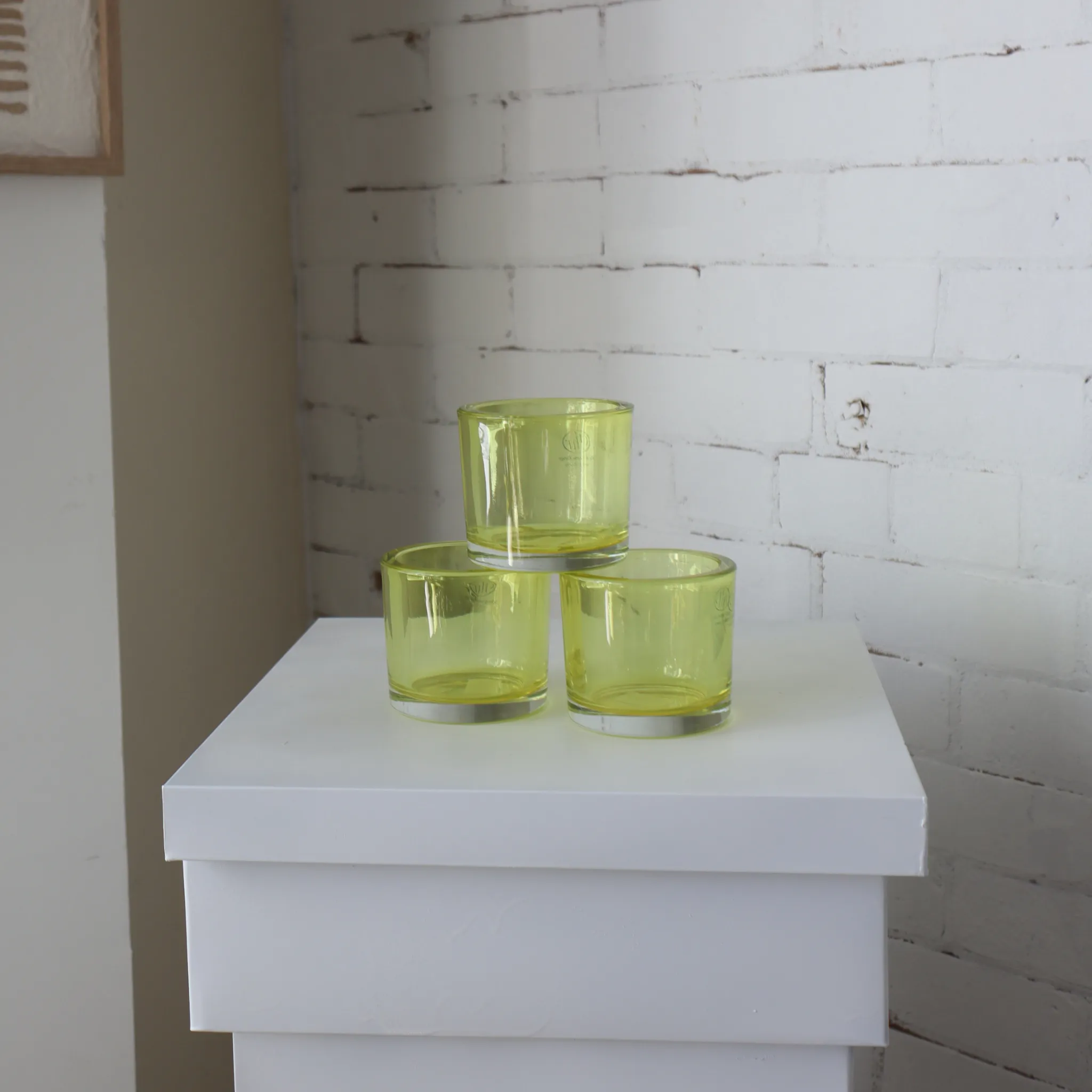 Glass Cup Tea Light Holder