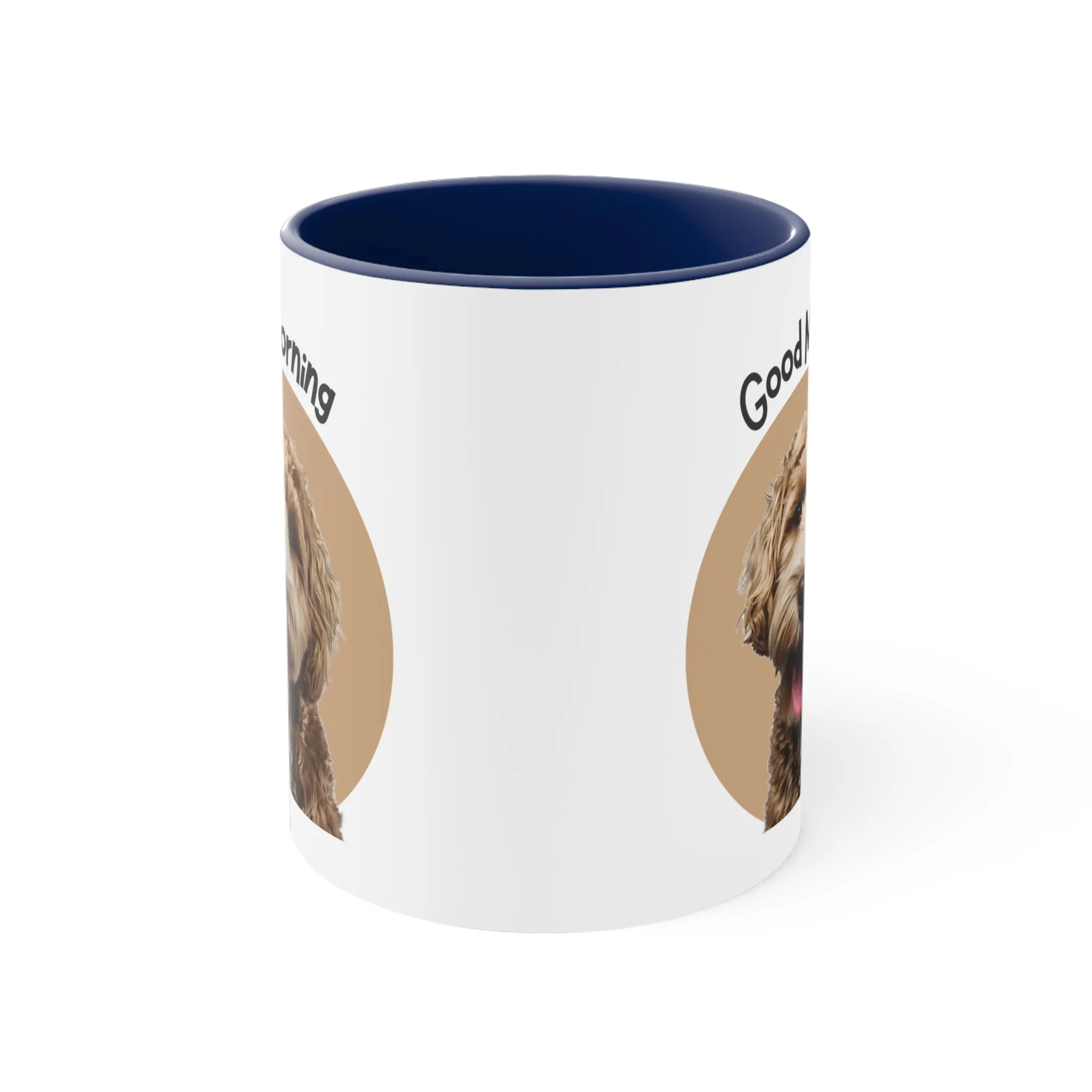 Good Morning Custom Golden Doodle Coffee Mug, 11oz Multi Colors, Dog Lover, Pet Owners,