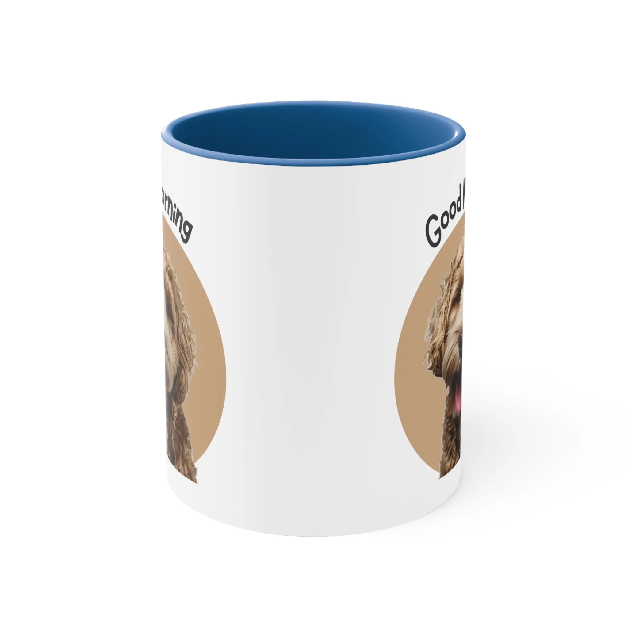 Good Morning Custom Golden Doodle Coffee Mug, 11oz Multi Colors, Dog Lover, Pet Owners,