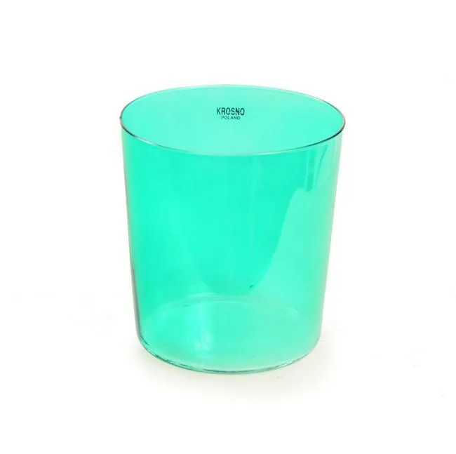 Green Aqua Glass Cup Krosno (A D)