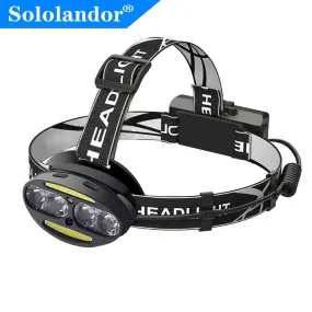 Headlamp High Lumen LED Headlight Torch Outdoor Flashlight Inductive Motion Sensor or Red T6 COB Head Lamp Camping Fishing Light