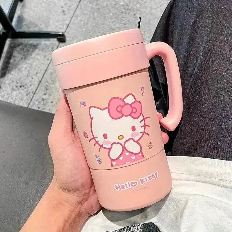 Hello Kitty Insulated Thermos With Straw (580 ml)