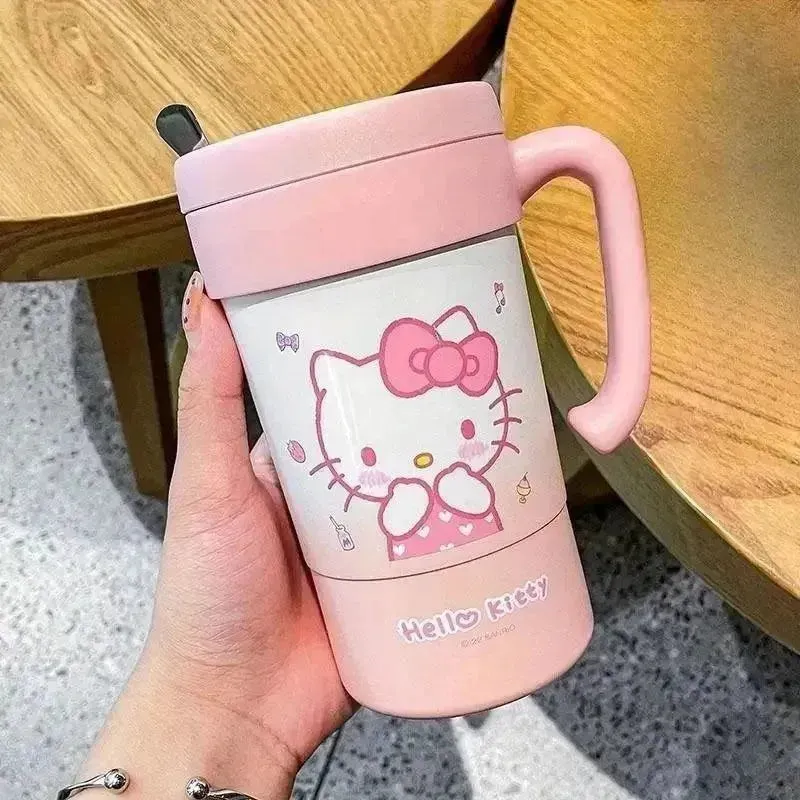 Hello Kitty Insulated Thermos With Straw (580 ml)