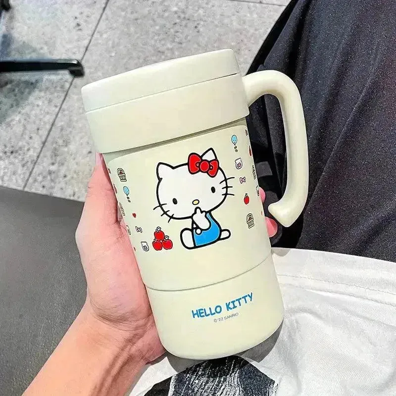 Hello Kitty Insulated Thermos With Straw (580 ml)