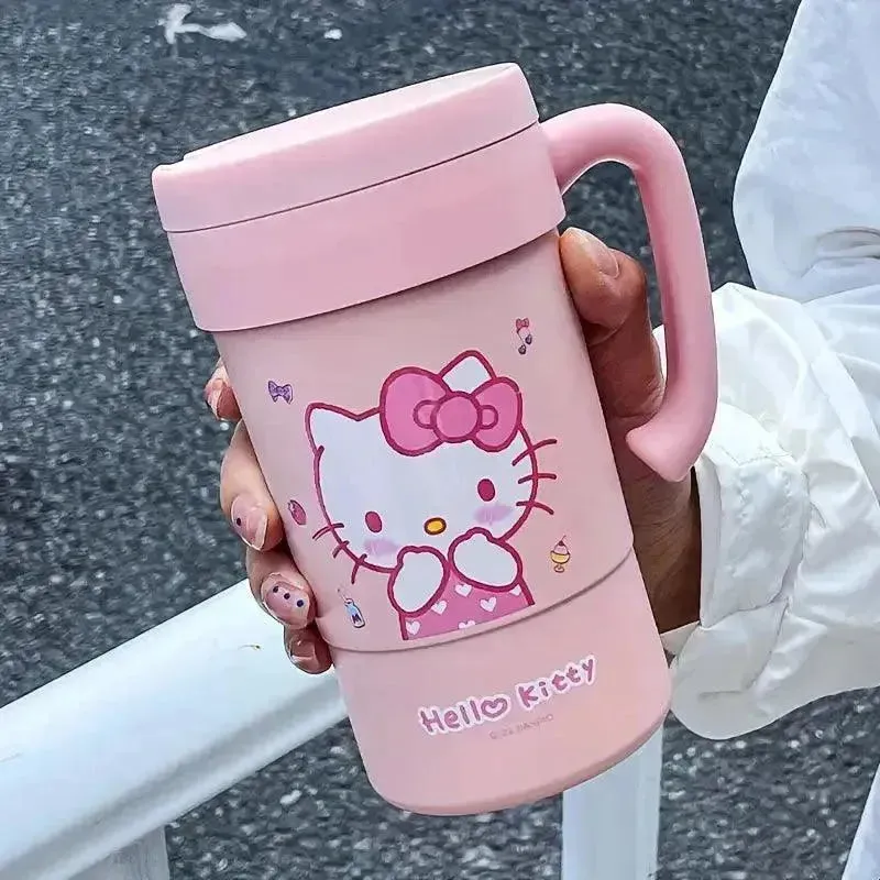 Hello Kitty Insulated Thermos With Straw (580 ml)