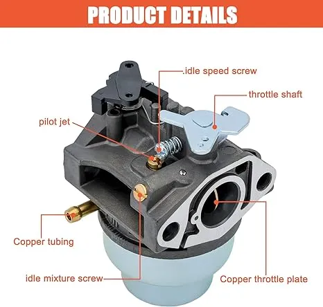 Hipa Carburetor Kit for Honda GCV160 GCV160A GCV160LA GCV160LE Engine HRT216 HRB216 HRR216 HRS216 HRZ216 Lawn Mower # 16100-Z0L-023 16100-ZM0-804