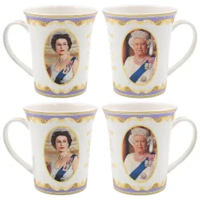 HM Queen Elizabeth II Commemorative Mugs - Pack of 2