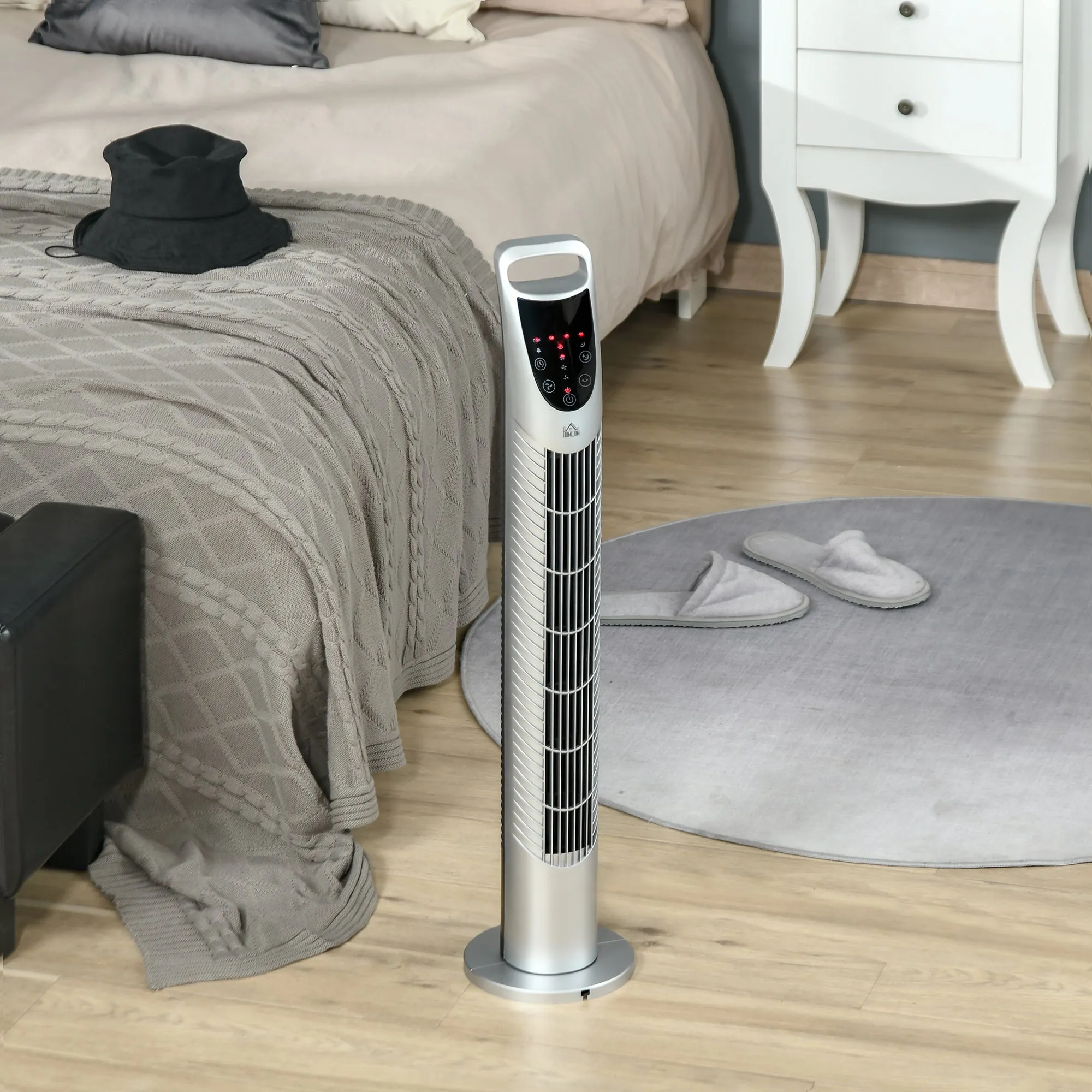 Homcom Oscillating Tower Fan With Remote Control