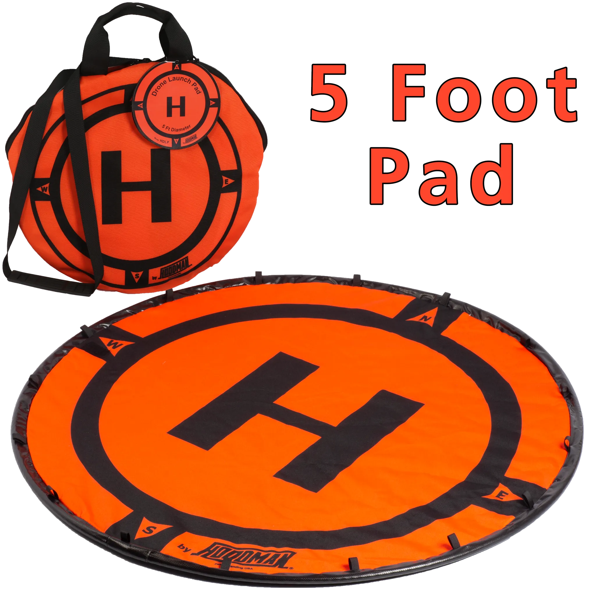 Hoodman Weighted Drone Landing Pad Line 2 Ft, 3 Ft, 5 Ft and 8 Ft Diameters