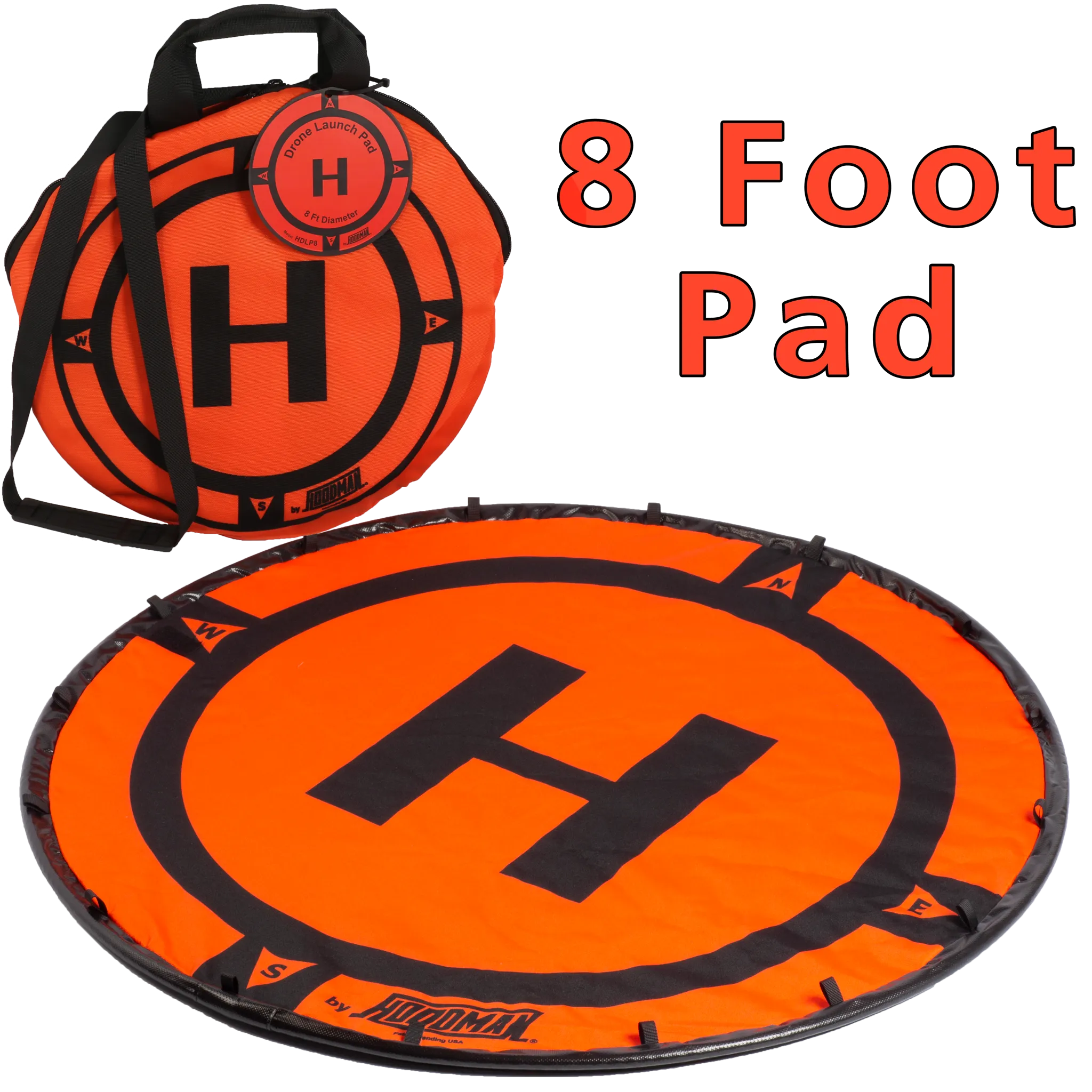 Hoodman Weighted Drone Landing Pad Line 2 Ft, 3 Ft, 5 Ft and 8 Ft Diameters